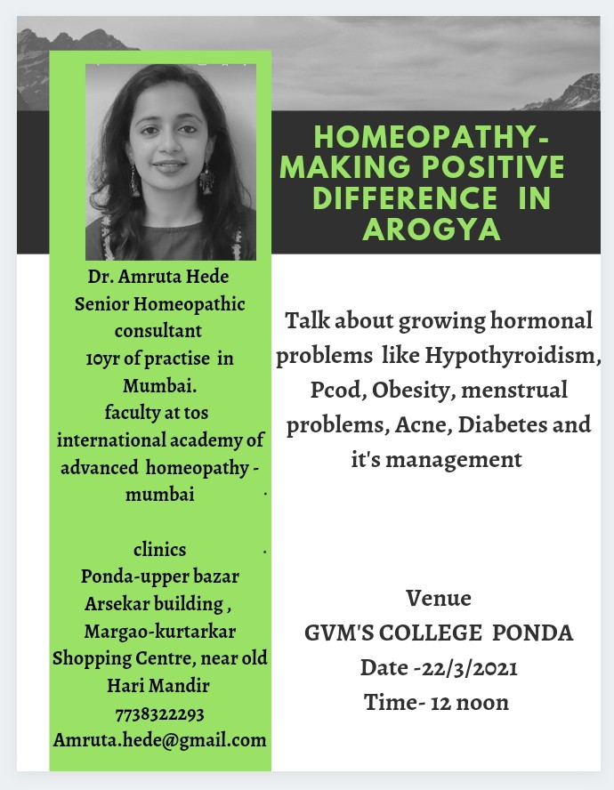 Homeopathy- Making positive difference in aarogya